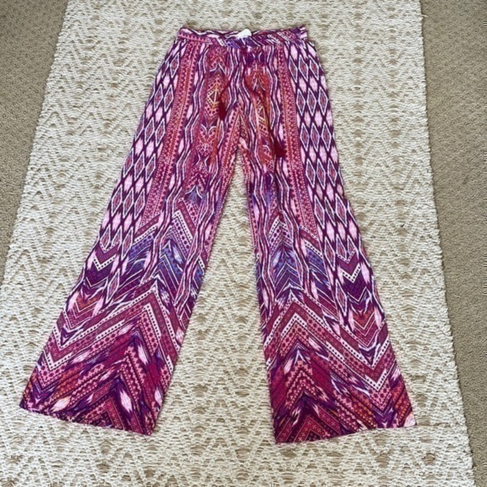 La Blanca beach cover-up wide leg pants flowy Small